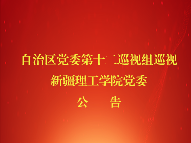 自治区党委第十二巡视组巡视304am永利集团党委公告